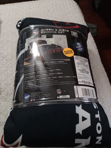Houston Texans 5 Piece Bedding Set Queen Size Cover