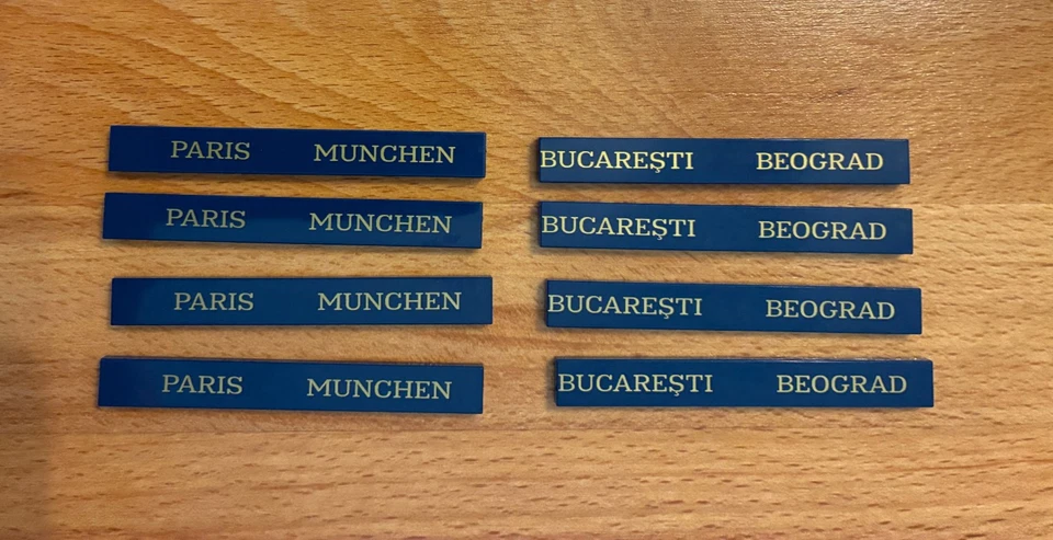 LEGO 21344: Orient Express - Rare Misspelled Destination Tiles - Image 1 of 1