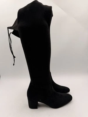 BOTA SOBRE LA RODILLA STUART WEITZMAN GENNA 60 CITY GAMUZA NEGRA TALLA 6,5M Foto 1 de 4