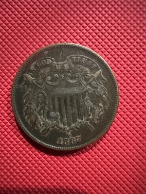 1867 Two Cent Piece - Image 1 of 2