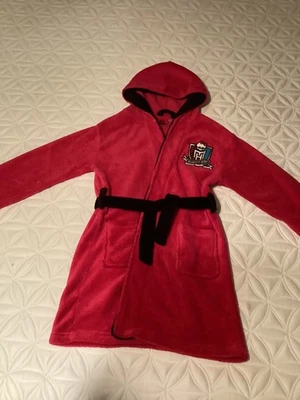 Bata de baño Monster High rosa felpa para niñas con logotipo MH talla 134/140  Foto 1 de 3