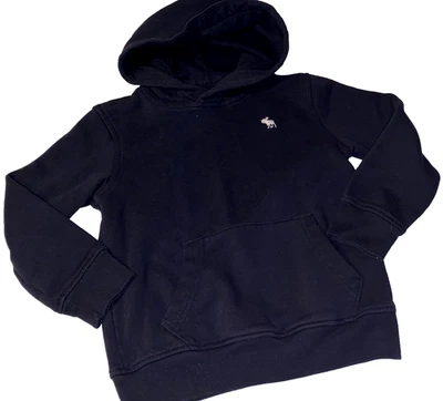 N6!¡GUAU! Niños 5/6 Abercrombie Niños Negro Sudadera con Capucha Pullover Sudadera Foto 1 de 2