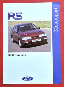 1990-92 FORD RS DRIVING DAYS Sales Brochure - Sierra RS Cosworth Fiesta RS Turbo - Picture 1 of 4