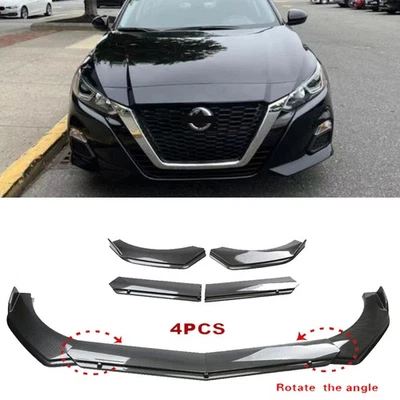 Carbon Fiber Style Front Bumper Lip Splitter Spoiler For Nissan Altima 2008-2020 Foto 1 de 4