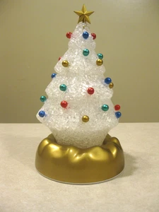 Avon Plastic Twinkling Christmas Tree Decor, Vintage Clear Light Up 8" h   "VGC" - Picture 1 of 10