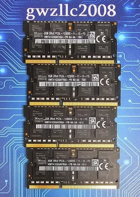 32GB (4x8GB) PC3L-12800s DDR3-1600MHz 2Rx8 Non-ECC Hynix HMT41GS6AFR8A-PB #A15 - Image 1 of 2
