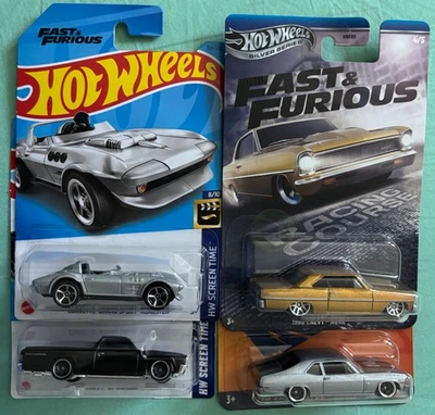 HOT WHEELS FAST & FURIOUS Lot of 4 CHEVYS - Image 1 of 4