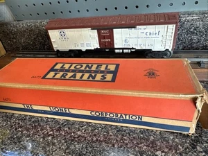 Postwar Lionel No. 6672 Santa Fe SFRD Refrigerator Milk Car O Gauge Box Rough - Picture 1 of 10