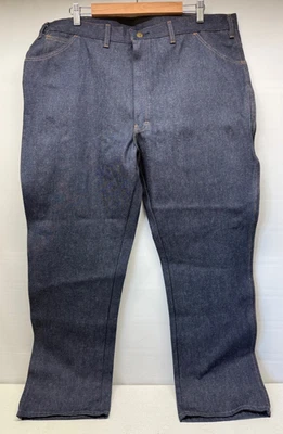 Vintage SADDLE KING by Key  Mens 42x30  Dark Wash Western Denim Jeans NOS - Image 1 of 4