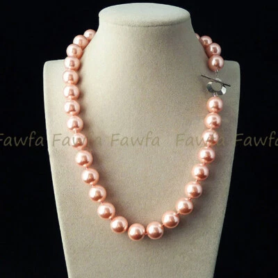 Модный 8/10/12/14 мм многоцветный Южных морей раковина жемчуг круглый бисер ожерелье 18'' - Изображение 1 из 4