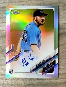 2021 Topps Chrome Refractor 304/499 RC (Alex Vesia #RA-AV) Rookie of Marlins - Picture 1 of 2