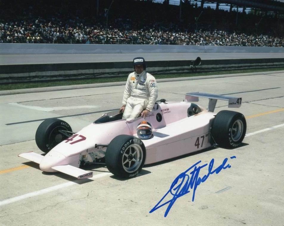 Foto 8x10 de Emerson Fittipaldi autografiada 1984 Indy 500  Foto 1 de 1