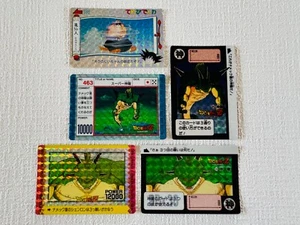 1991 Vintage 5 Set Dragon Ball Cards Holo Card Shenron Amada Terebi-denwa #B202 - Picture 1 of 19
