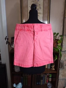 J. Crew Andie Chino Shorts Pink Bermuda Stretch Cotton Twill Women's 2 - Picture 1 of 11