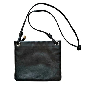 Margot Kari Mini Square Crossbody Bag Black Leather 9” x 8” Purse Boho Classic - Picture 1 of 11