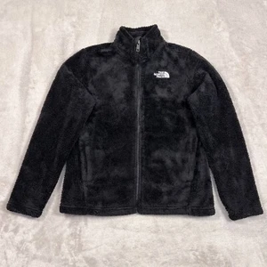 The North Face Jacket Girls Large Black Sherpa Fleece Full Zip Casual Outdoors - Picture 1 of 13