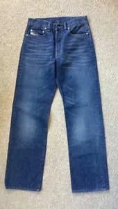 Vintage DIESEL Button Fly Straight Leg Jeans Gr. 28 Made in ITALY Top Zustand - Bild 1 von 8