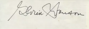 Corte de firma original firmado a mano de 1,25" x 4" autografiado por Gloria Swanson - Imagen 1 de 1