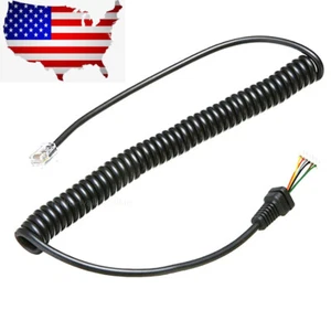 Microphone Cord Cable For Yaesu MH-48 MH-48A6J FTM-100DR FT-7900R FT-8900R Radio - Zdjęcie 1 z 9