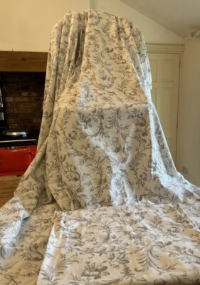 ORIGINAL LAURA ASHLEY IRONWORK SCROLL CURTAINS STUNNING 74” 188cm WX 78” 198cmL - Image 1 of 4