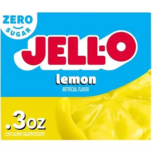 (3 Pack) JELL-O Lemon Sugar Free Gelatin Pudding Dessert Mix, Low Calorie, 0.3oz - Picture 1 of 6