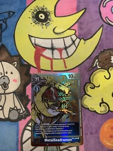 Lámina de arte alternativa MetalSeadramon - BT2-030 - casi nueva - Digimon TCG - Imagen 1 de 1