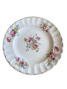 New ListingWestern Royal By Limoges 6 1/4" tea plate Scalloped Edge English Rose Set Of 2