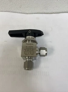 Swagelok SS-44S6-A  Angle Ball Valve 3/8" Tube Swagelok Tube Fittings - Picture 1 of 4