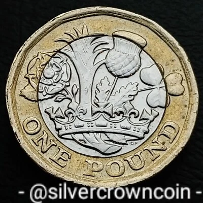 Great Britain 🇬🇧 UK 1 Pound 2016. KM#1378. Bimetallic 1 Dollar coin. 5th Prtrt - Image 1 of 4