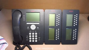 Avaya 9608G IP VOIP téléphone de bureau professionnel avec combiné écran LCD INCLUS 2X SBM24 - Photo 1/3