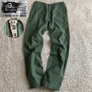 Engineered Garments Military Pants TALON USA Made Green 34 size L Used - Picture 1 of 10