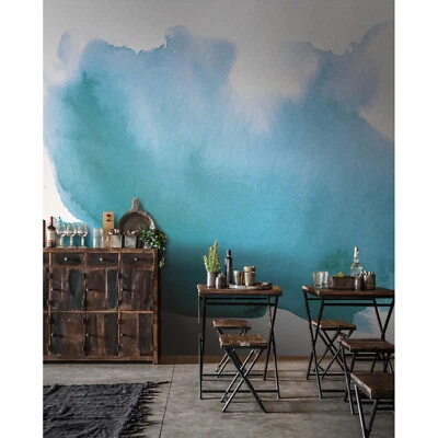 Watercolor wall Home Mural Splash art Vintage Non-Woven wallpaper traditional - Image 1 of 4