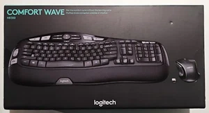 Logitech MK550 Comfort Wave Wireless Keyboard & Mouse Unifying Combo NEW SEALED - Picture 1 of 4