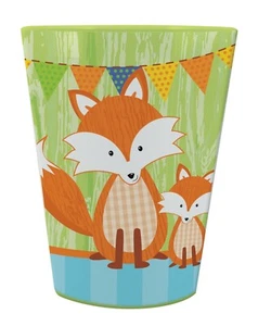 Fox Cup Favor Cup Plastic Forest Fox Kids Birthday Favor Party Supplies - Picture 1 of 1
