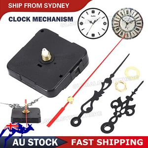 Movement Wall Clock Spindle Silent DIY Quartz Motor Mechanism Repair Kit AU - Picture 1 of 9