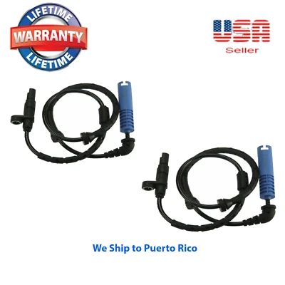 2 X Sensor de velocidad de rueda ABS 34526756380 trasero - izquierdo / derecho para BMW X5 2000-2003 Foto 1 de 4