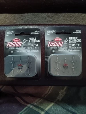 Berkley Fusion 19 Agudos 1X Fuerte Talla 10 CANTIDAD 8 Dos Paquetes Foto 1 de 2