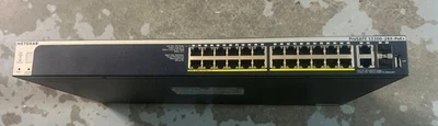 Netgear S3300-28X-PoE+ GS728TXP 28-Port Gigabit Ethernet  Switch SFP+ 10G TESTED - Image 1 of 3