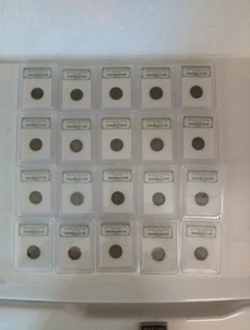 Lot of 20 Indian Head/Buffalo Nickels 1913 - 1938 Slabbed Certified INB, NO DATES - Bild 1 von 11