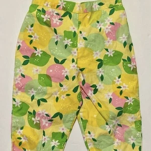 Vintage White Label Lilly Pulitzer Lemon /Lime Print Lined Pants Girl’s Size 5 - Picture 1 of 5