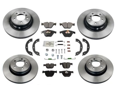 Front & Rear Disc Brake Rotors & Ceramic Pads Fits BMW 750Li 750i 2006-2008 - Image 1 of 4