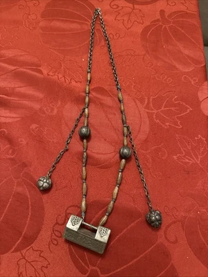 Antique Chinese Silver Necklace   - Image 1 of 4