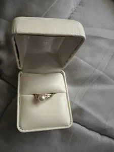 pearl ring size 6 gold - Picture 1 of 3