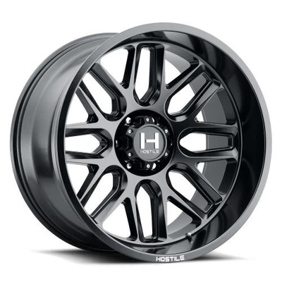 22x10 Hostile H120 Vulcan Asphalt (Matte Black) Wheel 6x5.5 (-25mm) - Image 1 of 4