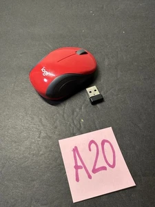 Logitech - M187 Mini Wireless Optical Ultra Portable Mouse - RED - Tested - Picture 1 of 5