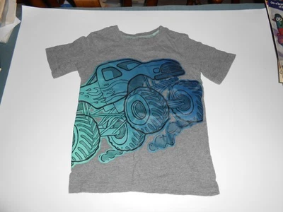 Camiseta gris Monster Truck para niños y niños talla 5 Foto 1 de 4