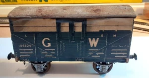 FRÜHE SPUR O - 8 TONNER VIEHWAGEN 106324 - G.W. - HOLZ/DOSE 'R.F. STEDMAN' LEEDS - Bild 1 von 6