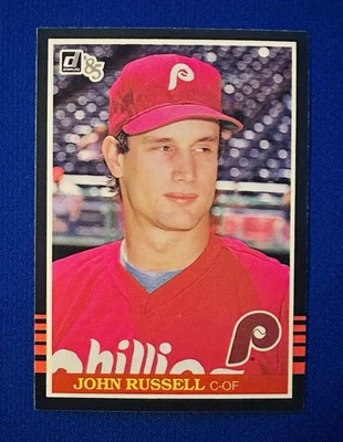 1985 DONRUSS #648 JOHN RUSSELL ROOKIE CARD PHILADELPHIA PHILLIES NM-MT or BETTER - Image 1 of 2