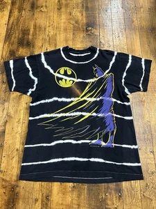 Camisa Tie Dye Vintage Batman 1989 Talla XL DC Comics AOP Puntada Única - Imagen 1 de 15