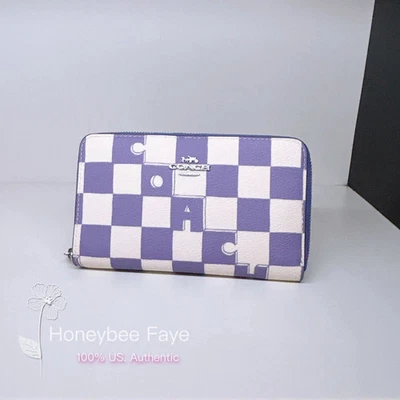 NUEVO CON ETIQUETAS Cartera Coach Mediana Identificación Cremallera en Lona/Jacquard Signature CW781/C4124/CAP29 Foto 1 de 4